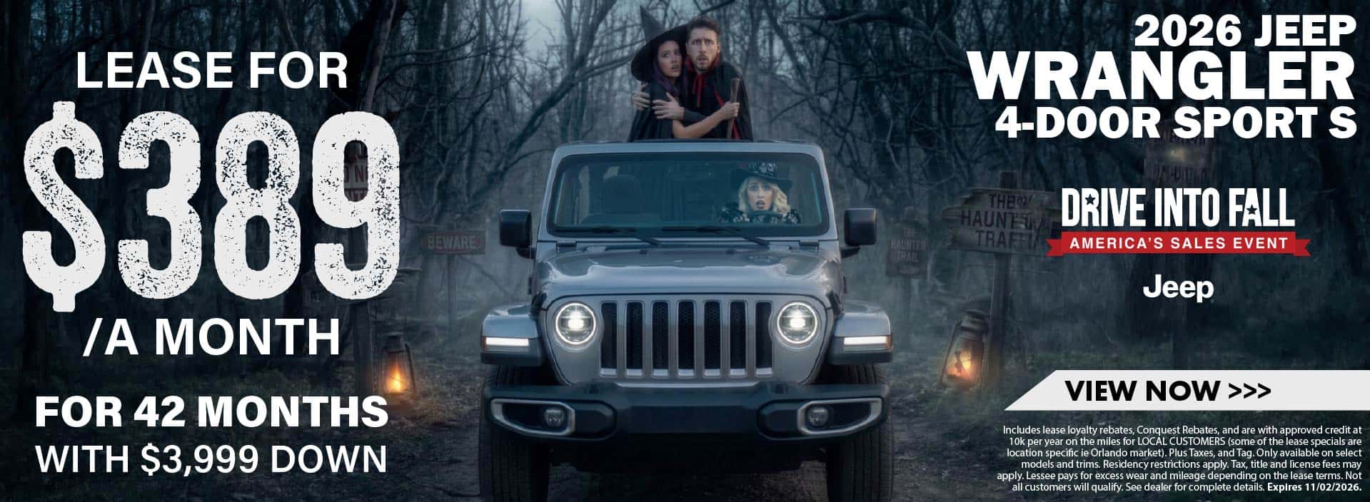 2026 Jeep Wrangler - October 2026 Offer