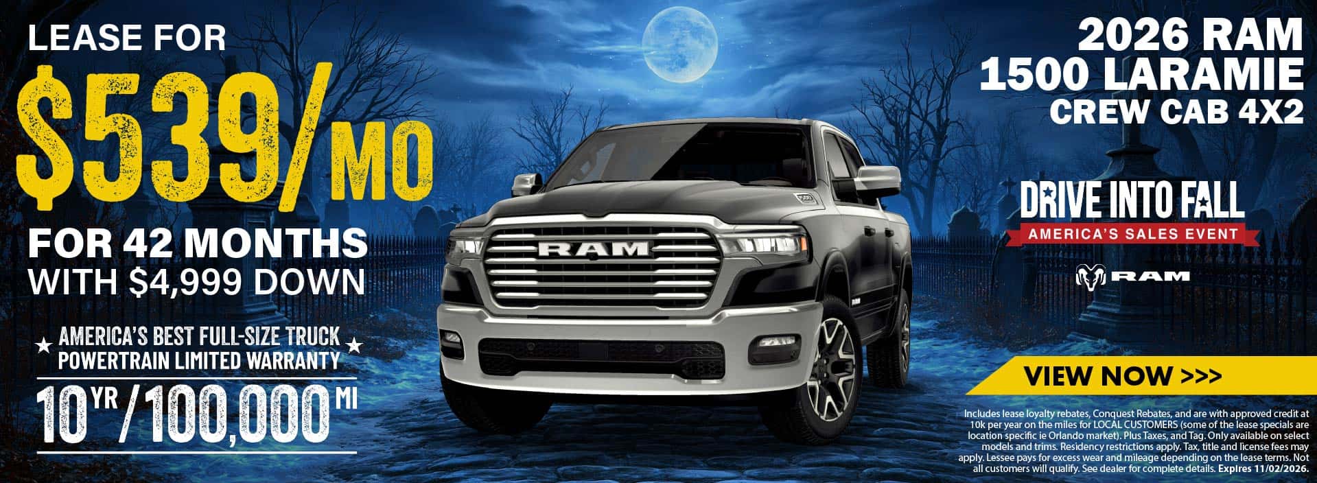 2026 Ram 1500 Laramie - October 2026 Offer