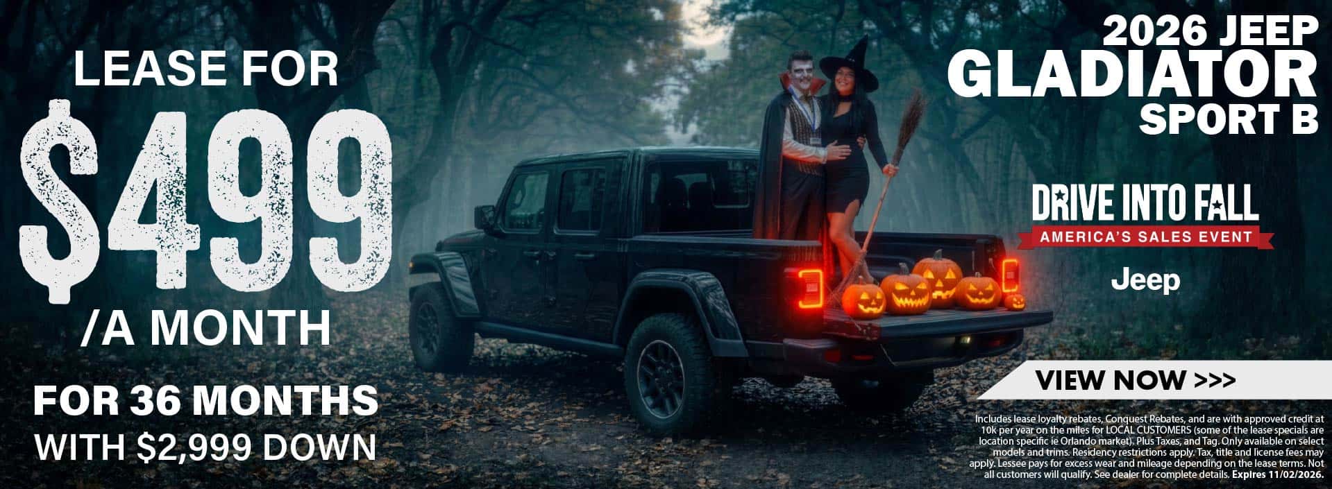 2026 Jeep Gladiator - October 2026 Offer