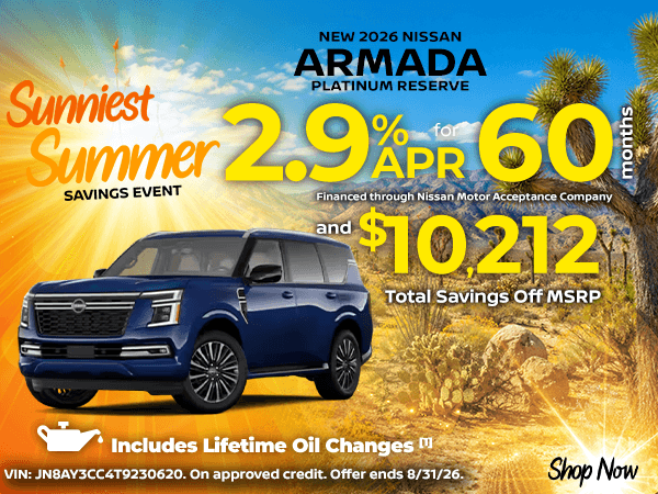 New 2026 Nissan Armada Platinum Reserve