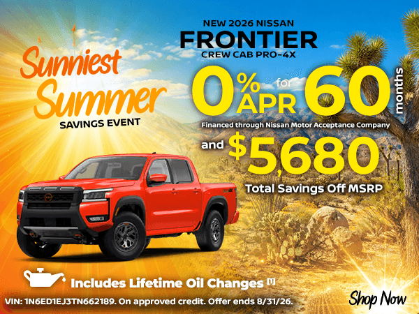 New 2026 Nissan Frontier Crew Cab PRO-4X