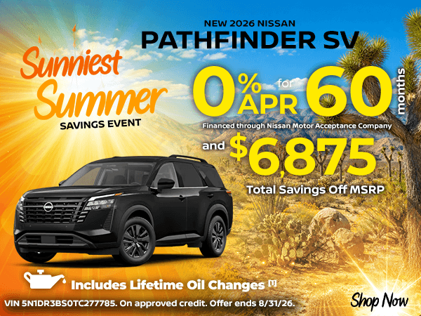 New 2026 Nissan Pathfinder SV