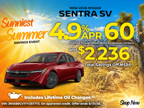 New 2026 Nissan Sentra SV