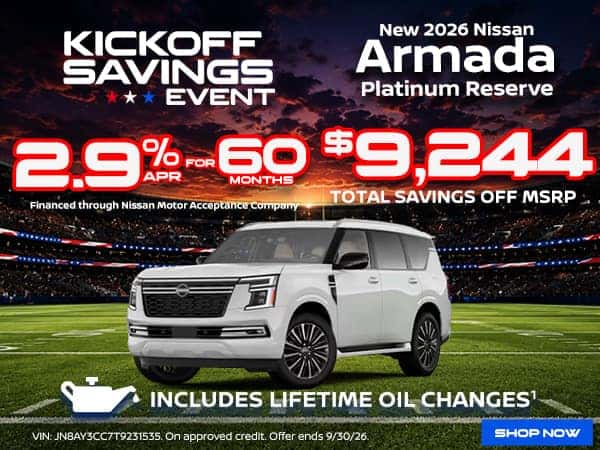 New 2026 Nissan Armada Platinum Reserve