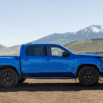 Blue Nissan Frontier