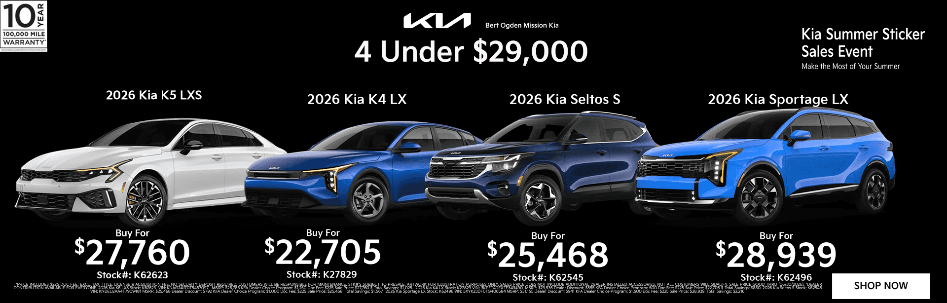 Under 29K