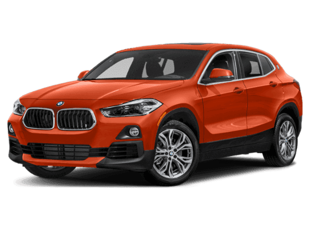 Orange bmw x2
