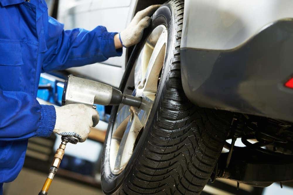 Tire Rotation at Service Center