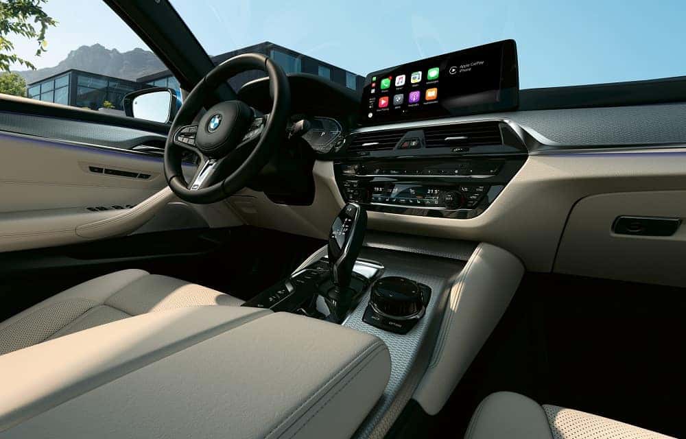 2021 BMW 5 Series Interior with Apple CarPlay™ Technology