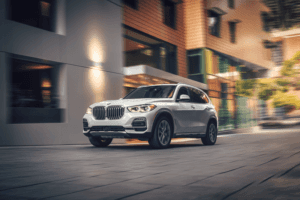 BMW X5 White Front View