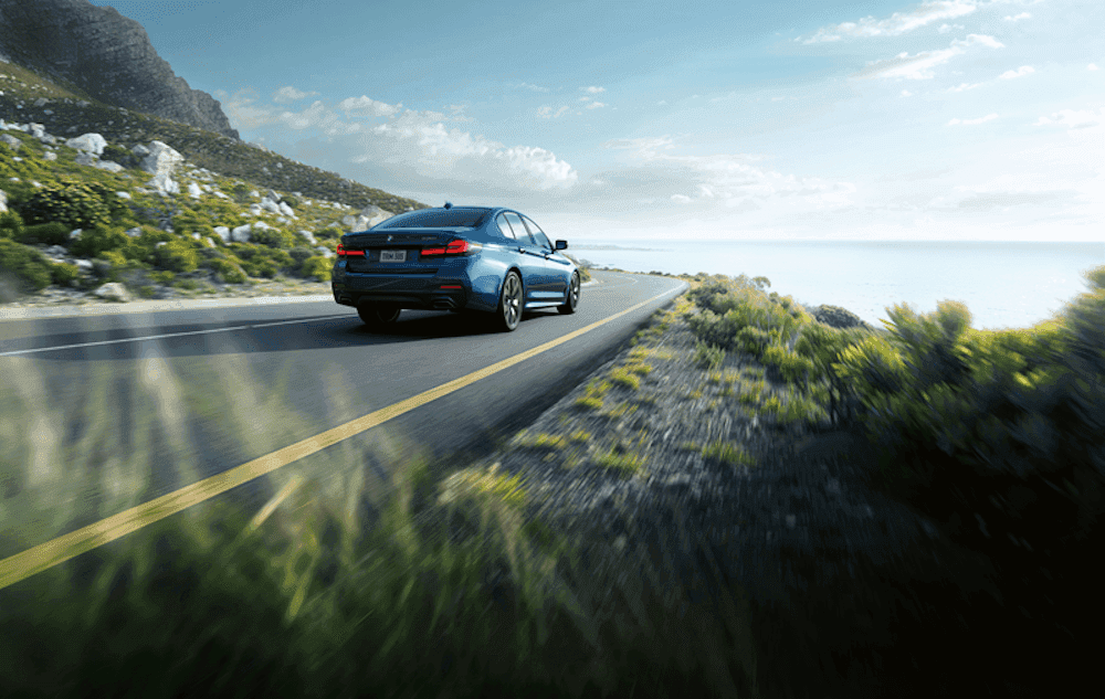 rear view of 2022 BMW 5 Series