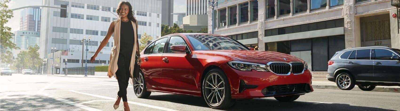 BMW 3 Series in Red