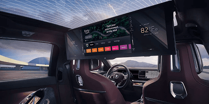 Elite rear-seat entertainment.
