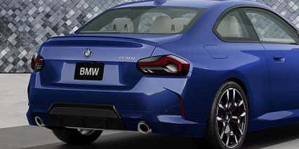 Sporty right through to its rear.