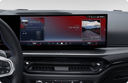 BMW Operating System 8.5 QuickSelect start screen