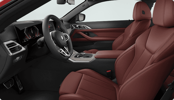 BMW 4 Series Coupe front seats detail