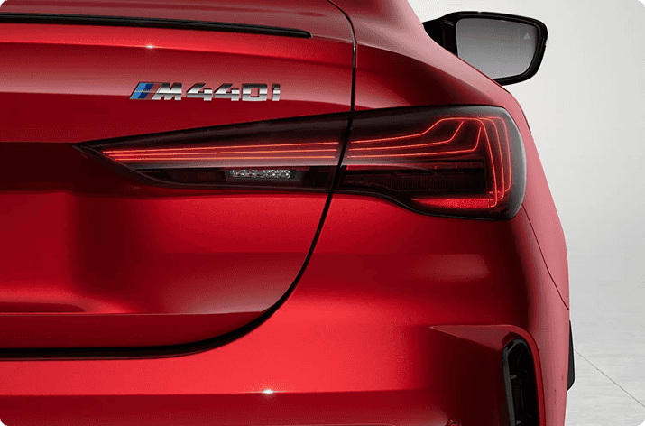 BMW 4 Series rear taillights featuring high precision laser technology