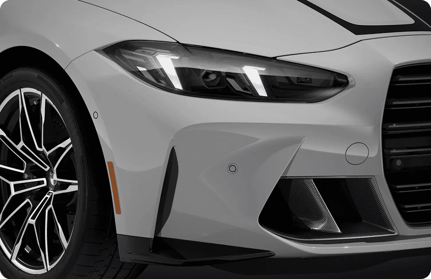 Adaptive LED headlights and laser rear lights