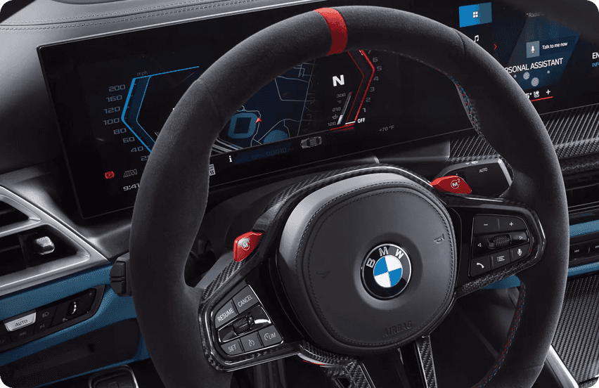 M Alcantara steering wheel
