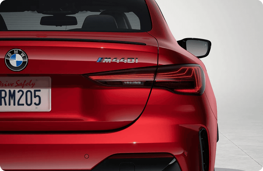 Rear lights with laser technology