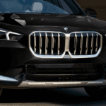 Front view of a black 2026 BMW X1