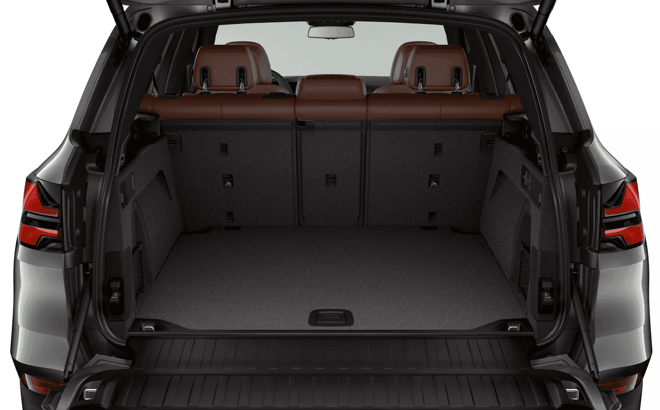 A shot of the cargo space of the 2026 BMW X5