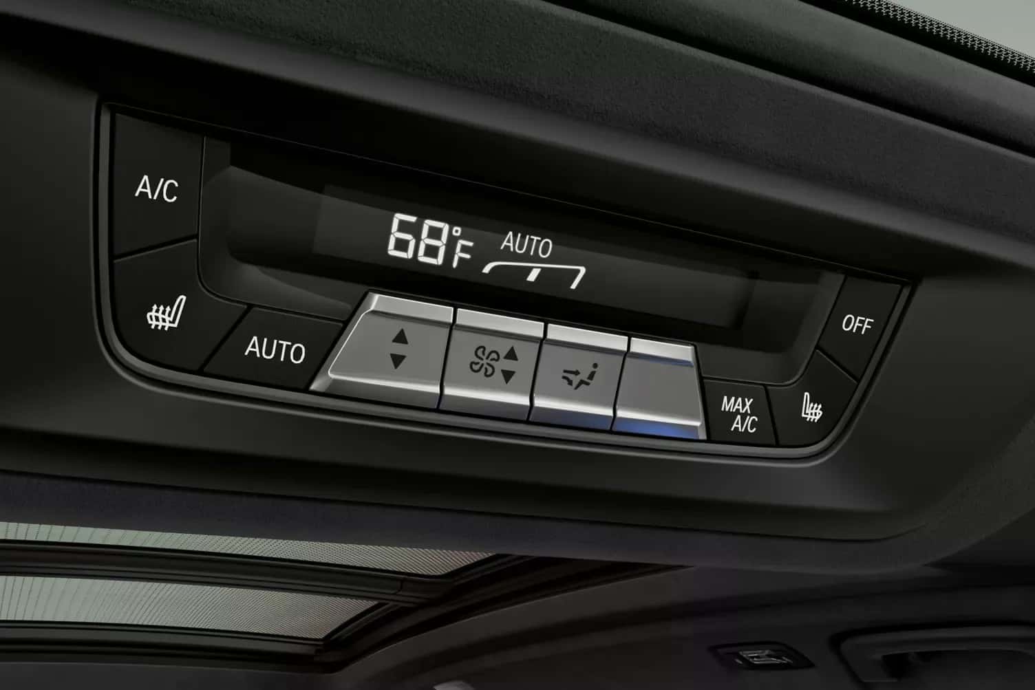 BMW X7 automatic climate control panel