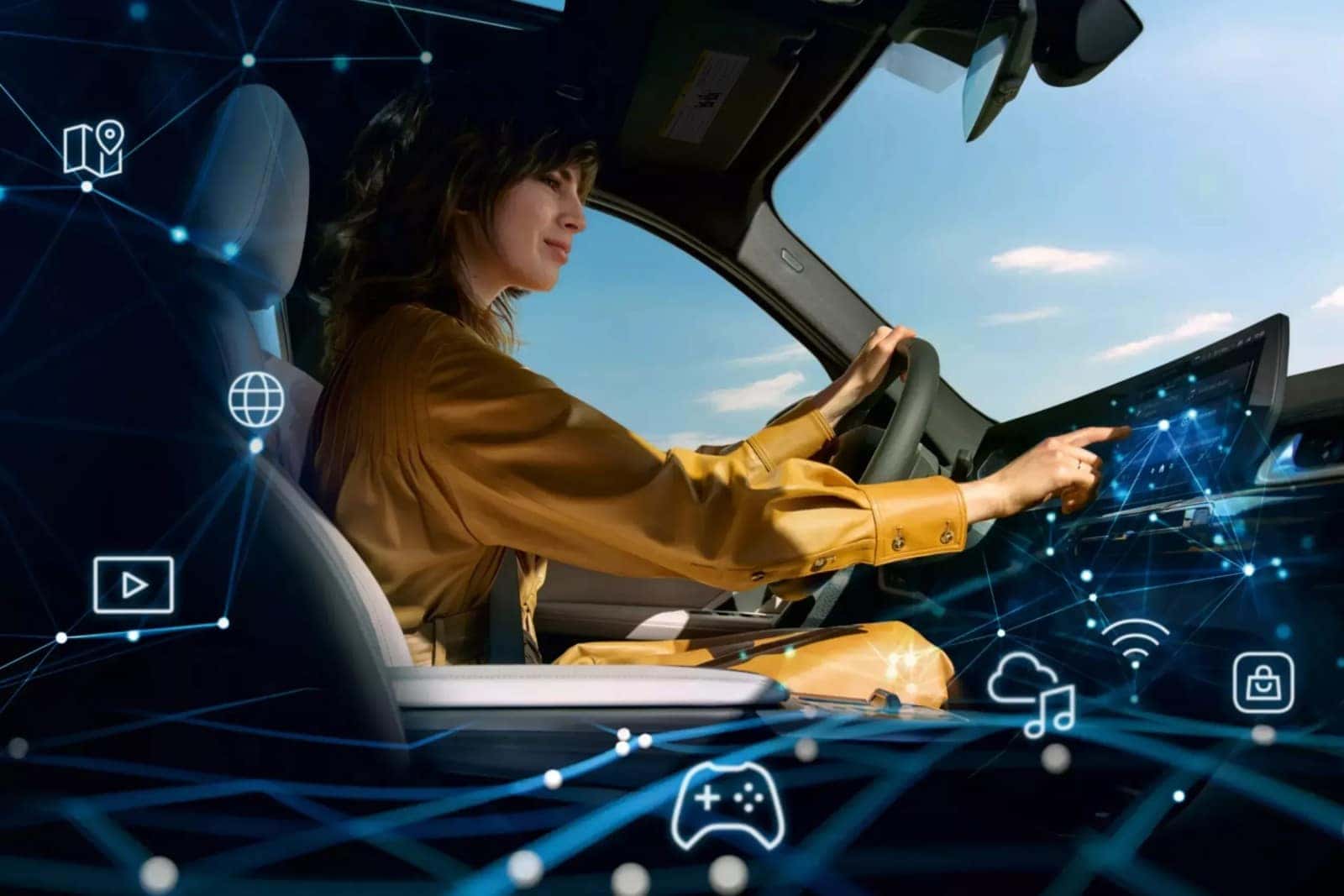 BMW ConnectedDrive connected car illustration