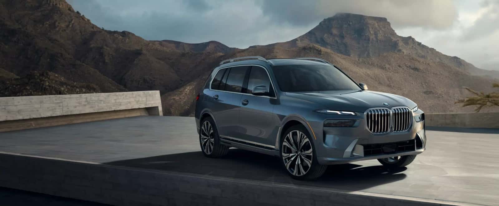 2027 BMW X7 parked on a mountain overlook