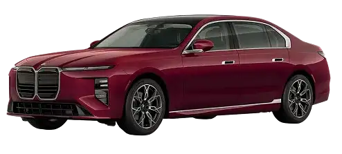 2027 BMW 740 Sedan, front three-quarter view