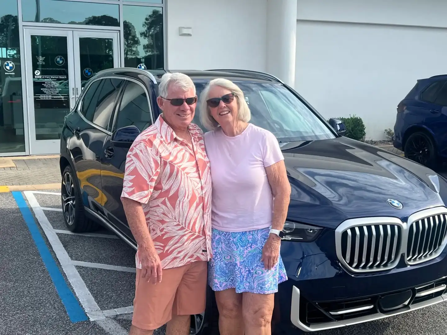 Shirley and Steven with their new 2026 BMW X5 at BMW of Fort Walton Beach