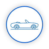 Convertible body style icon