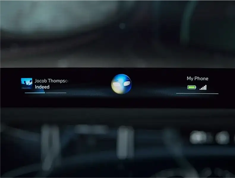 BMW Intelligent Personal Assistant responding to a voice command