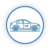 Plug-in hybrid icon