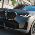 A black BMW X3 cruising