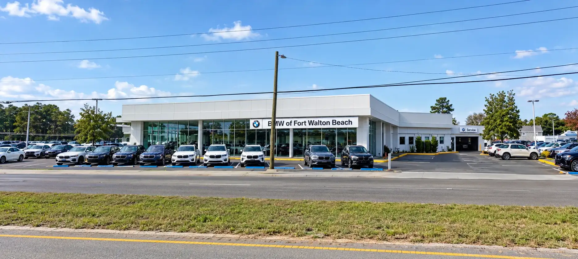 BMW of Fort Walton Beach, a modern car dealership located in Fort Walton Beach, Florida.