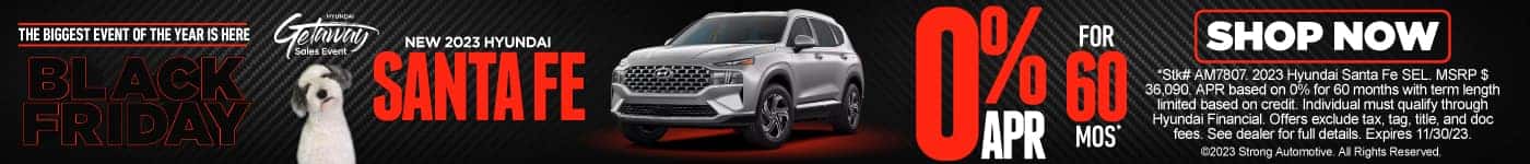 New 2023 Hyundai Santa Fe - 0% APR for 60 months*