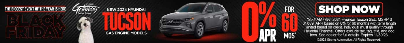 New 2024 Hyundai Tucson - 0% APR for 60 months*