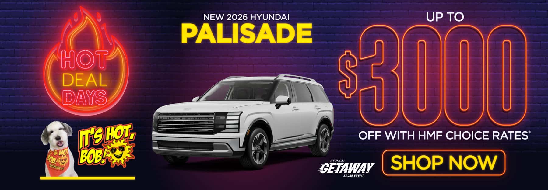 2026 Hyundai Palisade Up to $3,000 OFF with HMF Choice Rates*