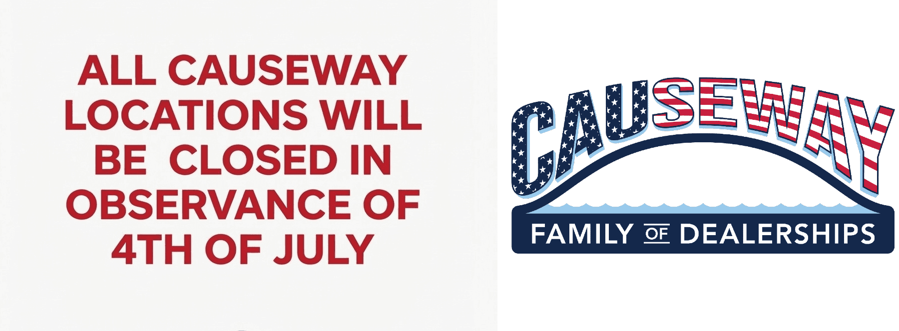 We Will Reopen on Monday July 6th