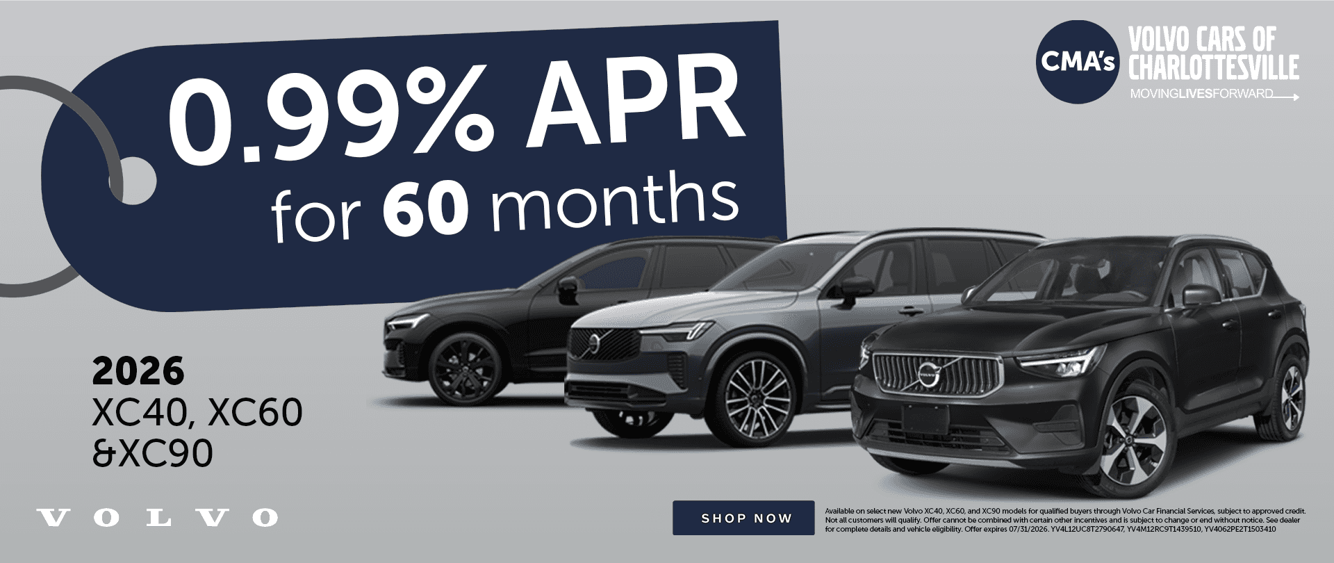 July XC40,XC60, XC90 Offer