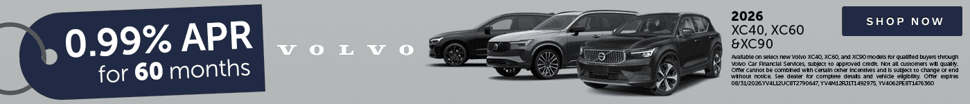 August XC40,XC60, XC90 Offer