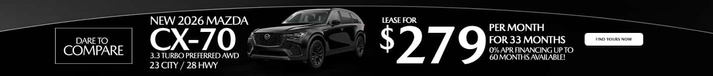 Mazda CX-70 September 2026 Offers