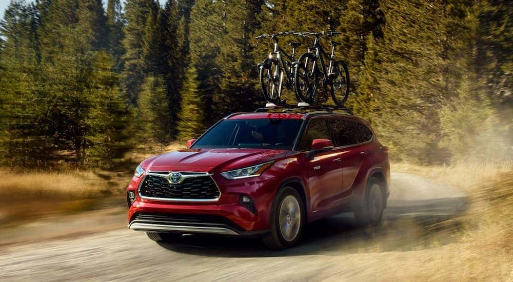 Toyota highlander deals bike rack roof