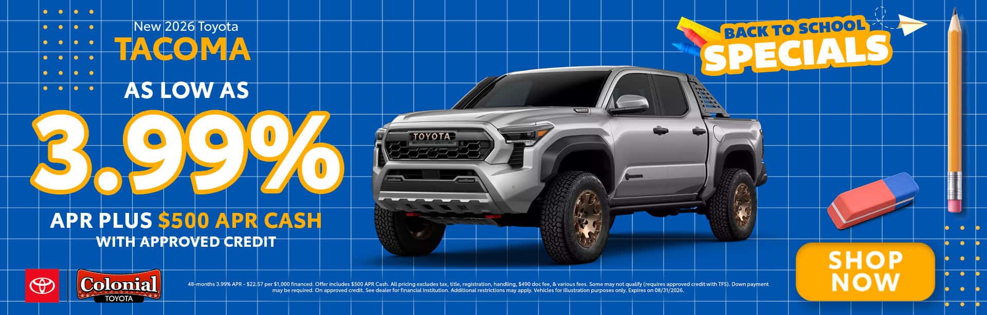 3.99% APR