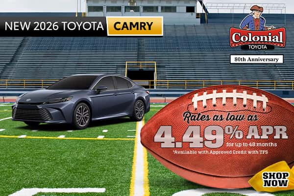 Rates as low as 4.49% for up to 48 months *Available with Approved Credit with TFS