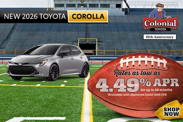 Rates as low as 4.49% for up to 48 months *Available with Approved Credit with TFS