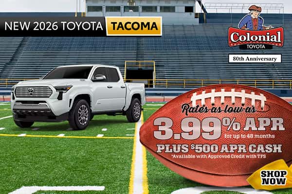 Rates as low as 3.99% for up to 48 months plus  $500 APR cash *Available with Approved Credit with TFS