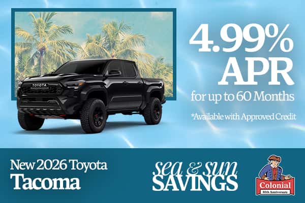 4.99% APR for up to 60 Months *Available with Approved Credit