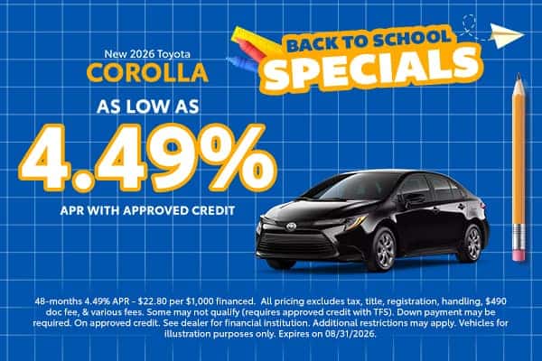 As low as 4.49% APR  With approved credit